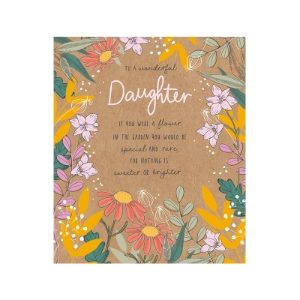 ECO NATURE DAUGHTER TEXT AND FLOWERS(6s)