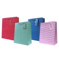 EMBOSSED BRIGHTS L/S GIFT BAGS (12s)