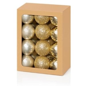24x30mm CHAMPAGNE GOLD BAUBLES (12s)