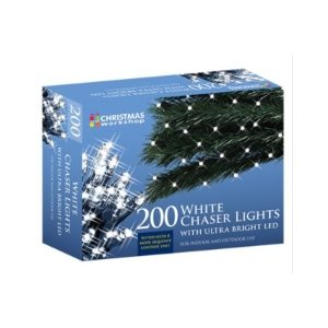 200 WHITE LED CHASER LIGHTS (6s)