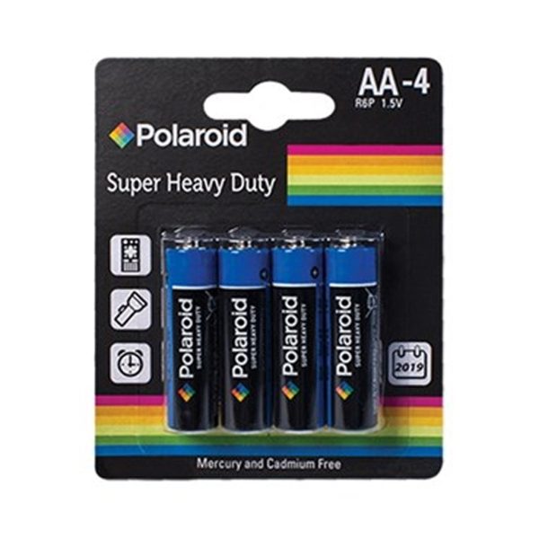 POLAROID HEAVY DUTY BATTERY 4 x AA (12s)