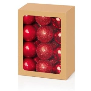24x30mm RED BAUBLES (12s)