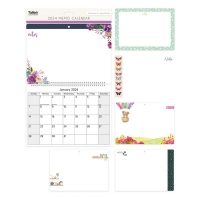 ILLUSTRATED MEMO CALENDAR WITH PEN (12s)