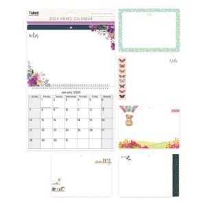 ILLUSTRATED MEMO CALENDAR WITH PEN (12s)