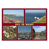 POSTCARD: ISLE OF WIGHT FIVE VIEWS