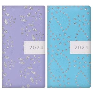 SLIM WTV GLITTER FLORAL DIARY (18s)