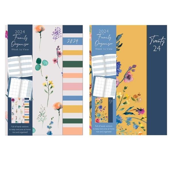 FLORAL MAG CLIP A5 ORGANISER (6s)