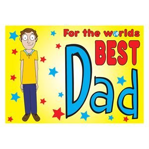 POSTCARD: WORLDS BEST DAD