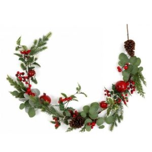 *150cm RED BERRY GARLAND (3s)