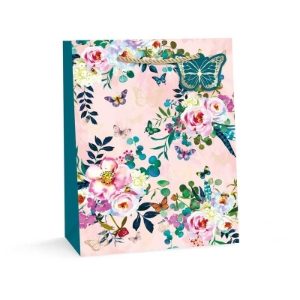 BUTTERFLY FLORAL X/L GIFT BAGS (12s)