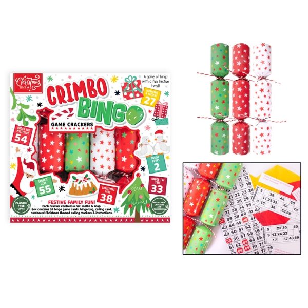 CRIMBO BING CRACKERS 6 x 9" (12s)