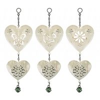 3ASSTD DOUBLE GARDEN HANGING HEART (6s)