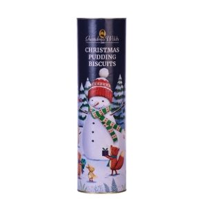 200g SNOWMAN XMAS PUDDING BISC.TUBE(9s)