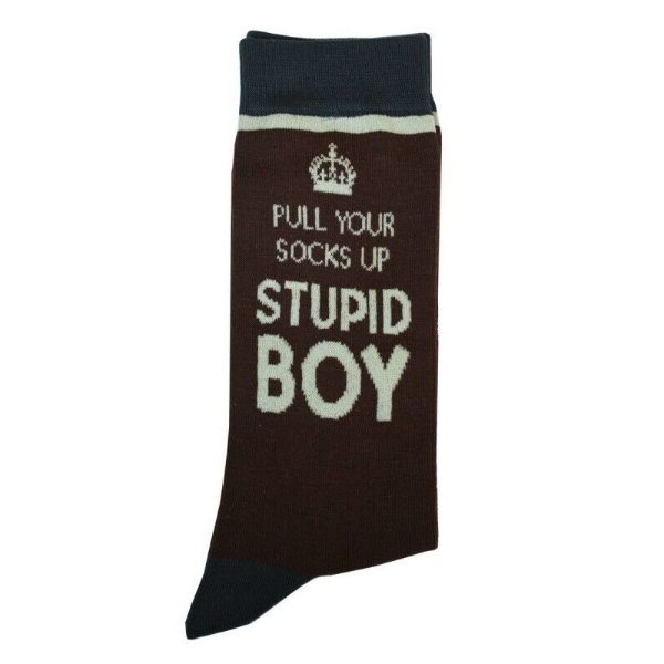 DADS ARMY SOCKS STUPID BOY PULL YOUR