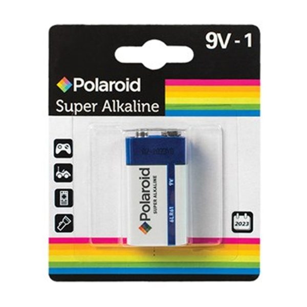 POLAROID SUPER ALKALINE BATTERY 9V (12s)