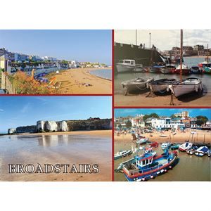POSTCARD: BROADSTAIRS 4-VIEW