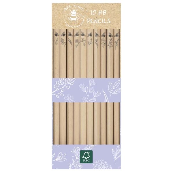 BEE KIND PENCILS pk.10 (12s)