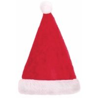 BASIC PLUSH SANTA HAT (12s)