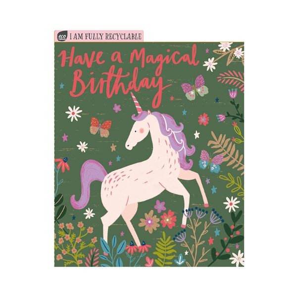 ECO NATURE MAGICAL BIRTHDAY UNICORN (6s)