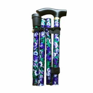 FOLDING WALKING STICK FLORAL (6s)