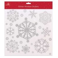 *XMAS GLITTER WINDOW DECS. (24s)