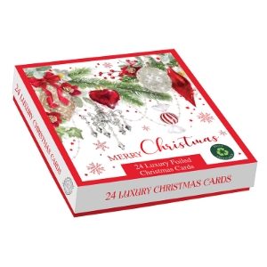COSY CHRISTMAS SQ. BOX 24 CARDS(24s)