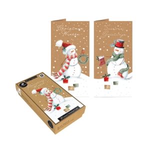 KRAFT SNOWMAN LUX.SLIM BOX 20 CARDS(24s)