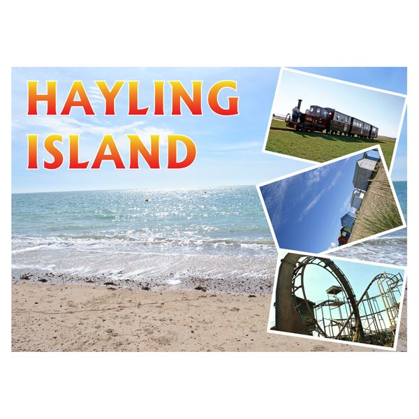 POSTCARD: HAYLING ISLAND 3 VIEW COMPO