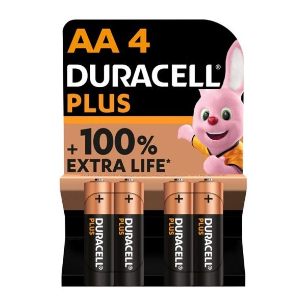 DURACELL BATTERIES 4 x AA (20s)