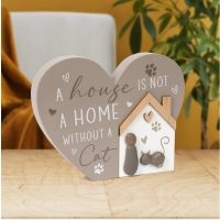 HEART/HOUSE CAT PLAQUE (6s)