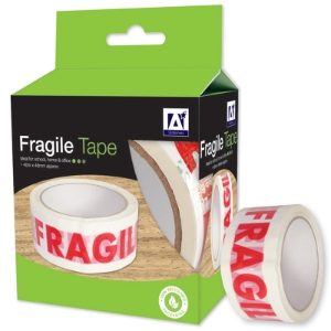 'FRAGILE' TAPE 40m x 48mm (12s)