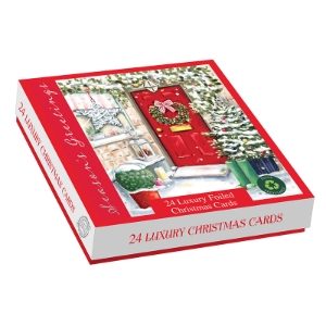 HOME FOR CHRISTMAS SQ. BOX 24 CARDS(24s)
