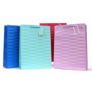 EMBOSSED BRIGHTS X/L GIFT BAGS (12s)