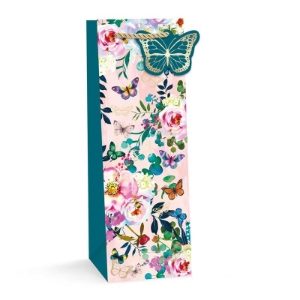 BUTTERFLY FLORAL BOTTLE BAGS (12s)