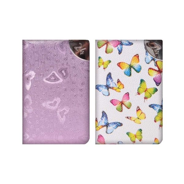 POCKET WTV BUTTERFLY FABRIC DIARY(18s)