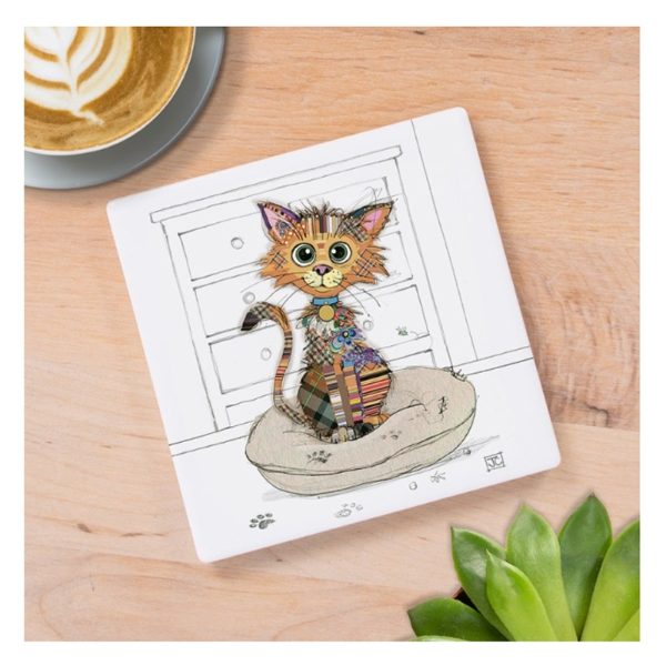 KIMBA KITTEN CERAMIC COASTER (6s)