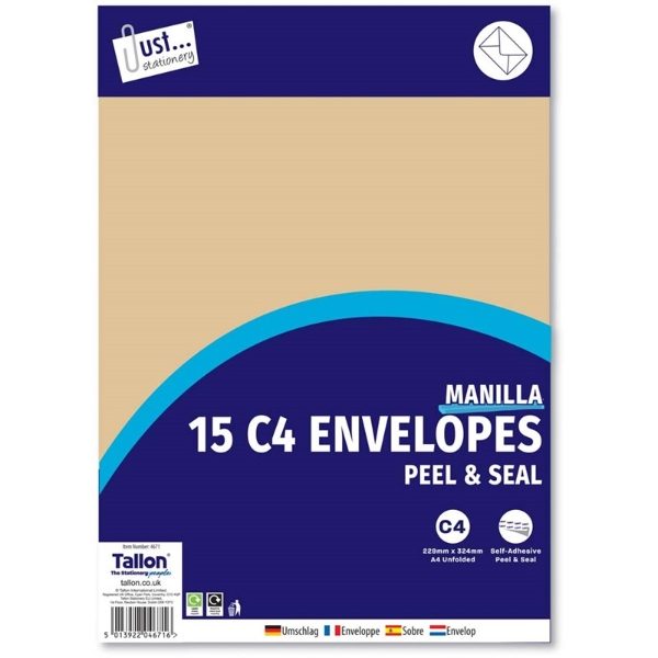 15 C4 MANILLA ENVELOPE P & S (20s)