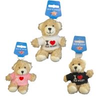 ISLE OF WIGHT TEDDY BEAR KEYRING (24s)