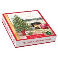 FESTIVE COMFORT SQ. BOX 24 CARDS(24s)