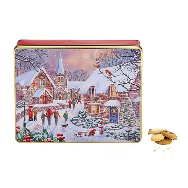 600g WINTER VILLAGE BISCUIT TIN (8s)