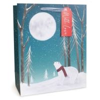 POLAR BEAR & MOON L/S GIFT BAGS (12s)