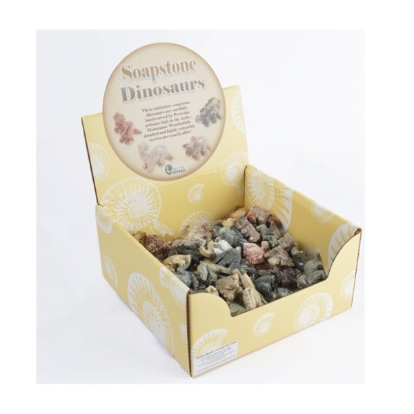 MINI SOAPSTONE DINOSAURS IN D/BOX (50s)