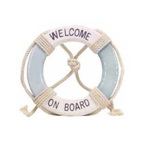 18.5CM WELCOME WOOD LIFE RING (3s)