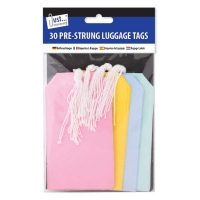 MIXED LUGGAGE TAGS pk30 75x135mm (12s)