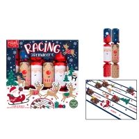 6 RACING REINDEER CRACKERS 12" (12s)