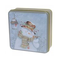 100g SNOWMAN WITH ROBIN BISCUIT TIN(12s)