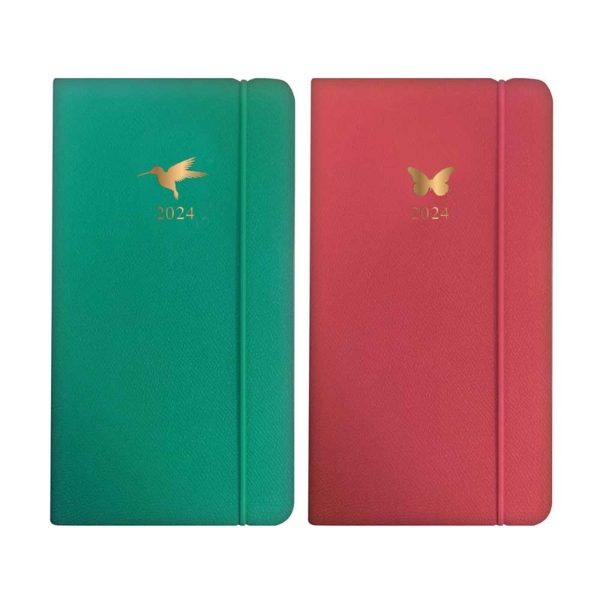 SLIM WTV TEXTURED FOILED PU DIARY(18s)