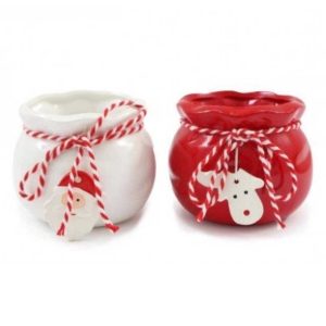 *SANTA/S.MAN TEALIGHT HOLDER 9cm (12s)