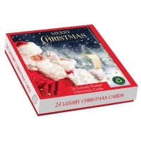 SANTA'S VISIT SQ. BOX 24 CARDS(24s)