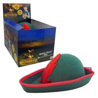 ROBIN HOOD HAT IN DISPLAY BOX (12s) *